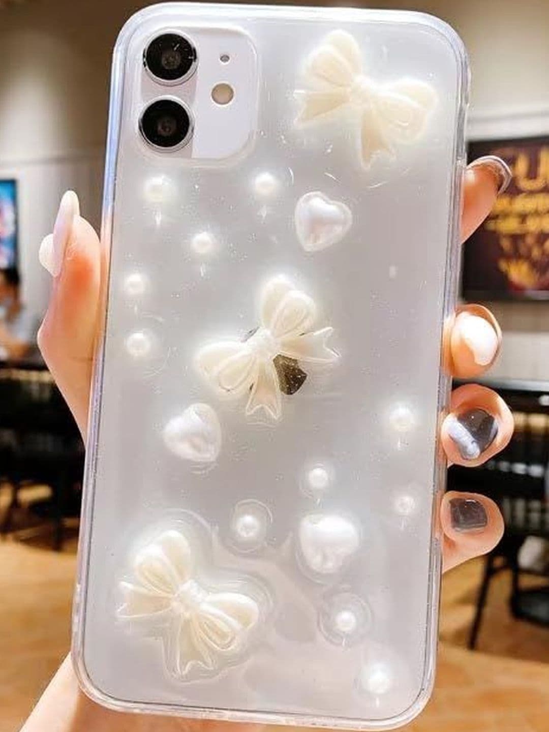 COVERLY Geometric Printed iPhone 11 Back Case Mobile Accessories thumbnail 3