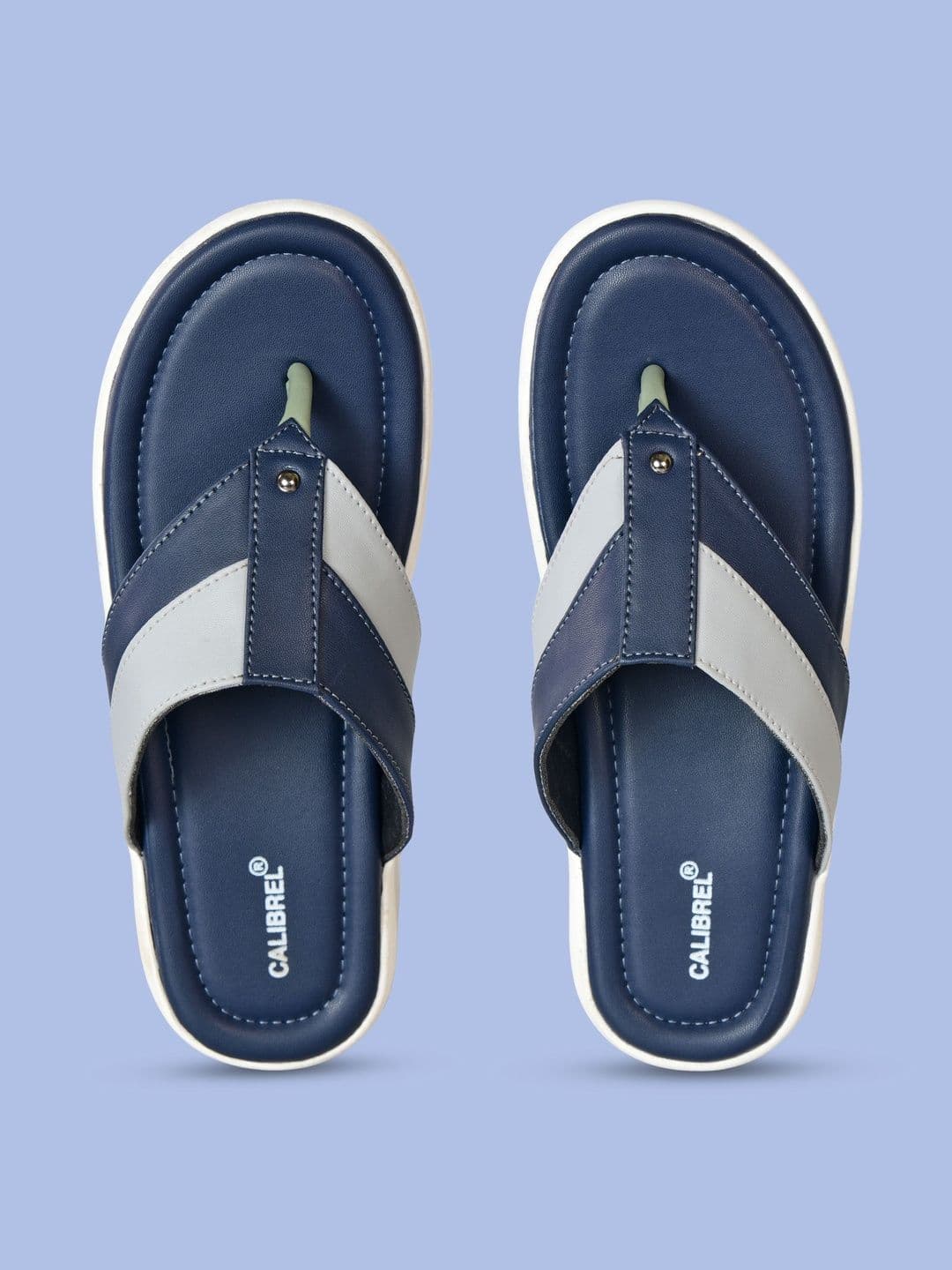 CALIBREL Men Colourblocked Thong Flip-Flops thumbnail 4