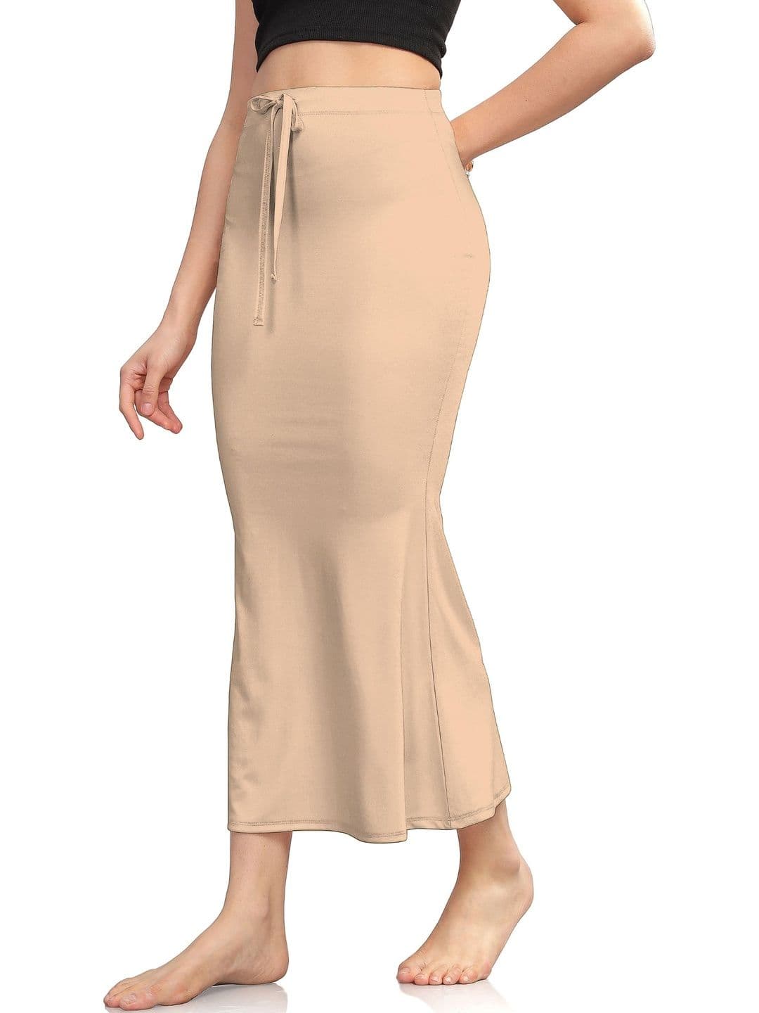 JETVELI Women Pack of 3 Soft Cotton High Waist Regular Fit Saree Shapewear Petticoat thumbnail 2