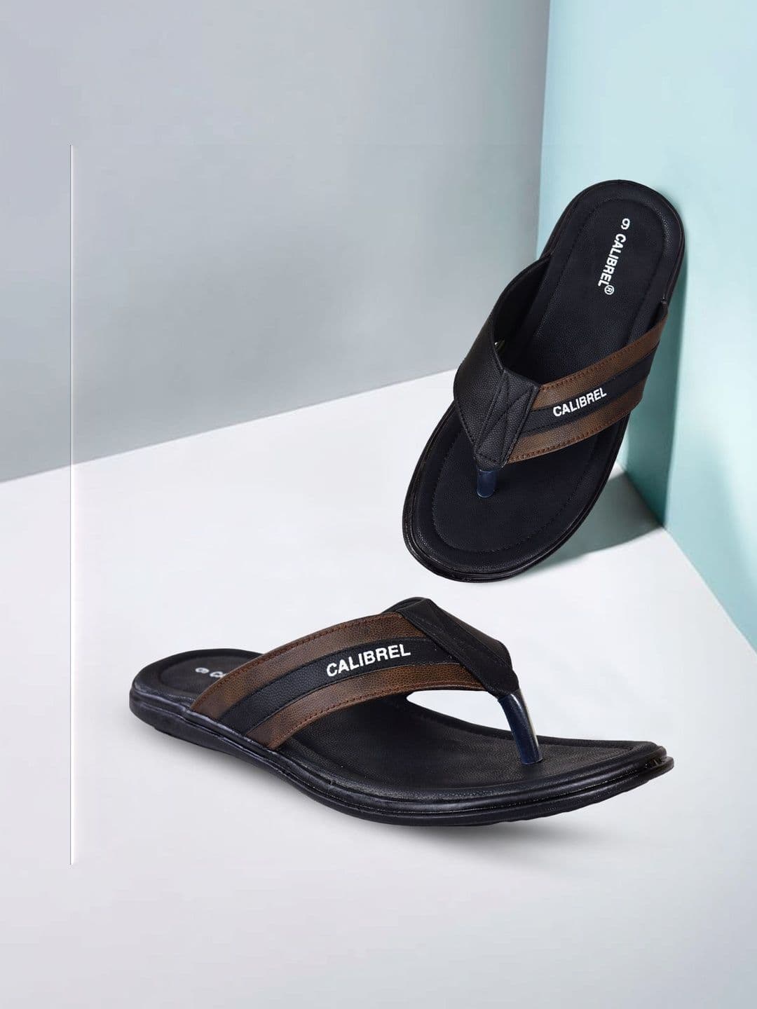 CALIBREL Men Colourblocked Thong Flip-Flops thumbnail 6