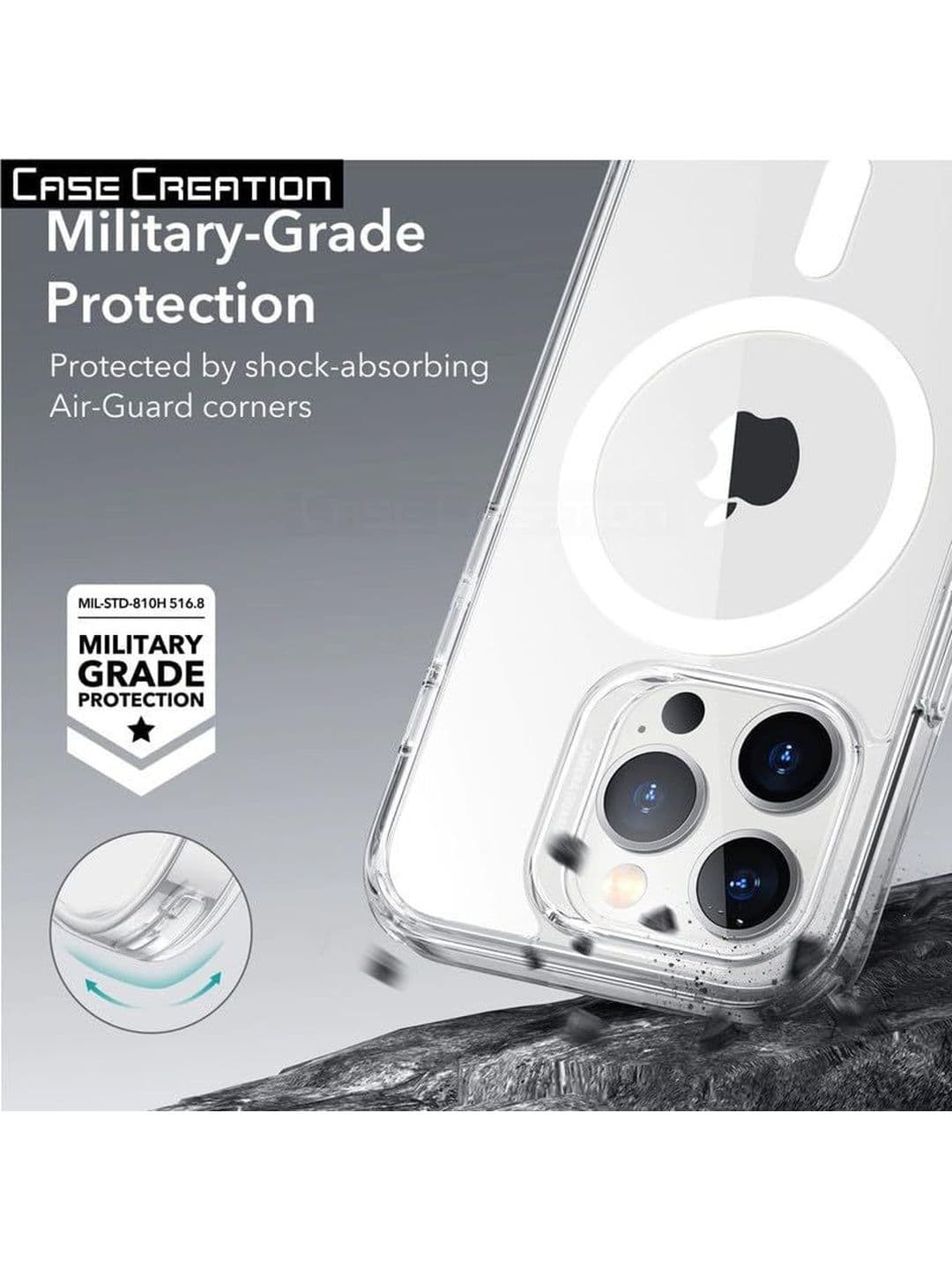 COVERLY Solid Printed iPhone 12 Back Case Mobile Accessories thumbnail 5