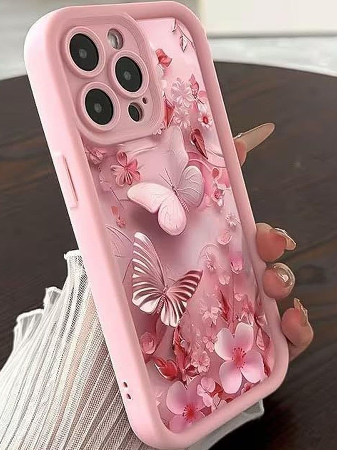 COVERLY Floral Printed iPhone 16 Pro Max Back Case Mobile Accessories thumbnail 4