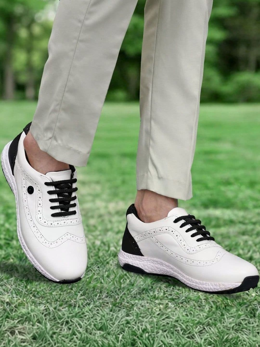 HITCARO Men Leather Golf Shoes thumbnail 6