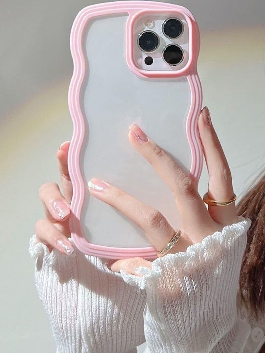 COVERLY Solid Printed iPhone 14 Back Case Mobile Accessories thumbnail 2