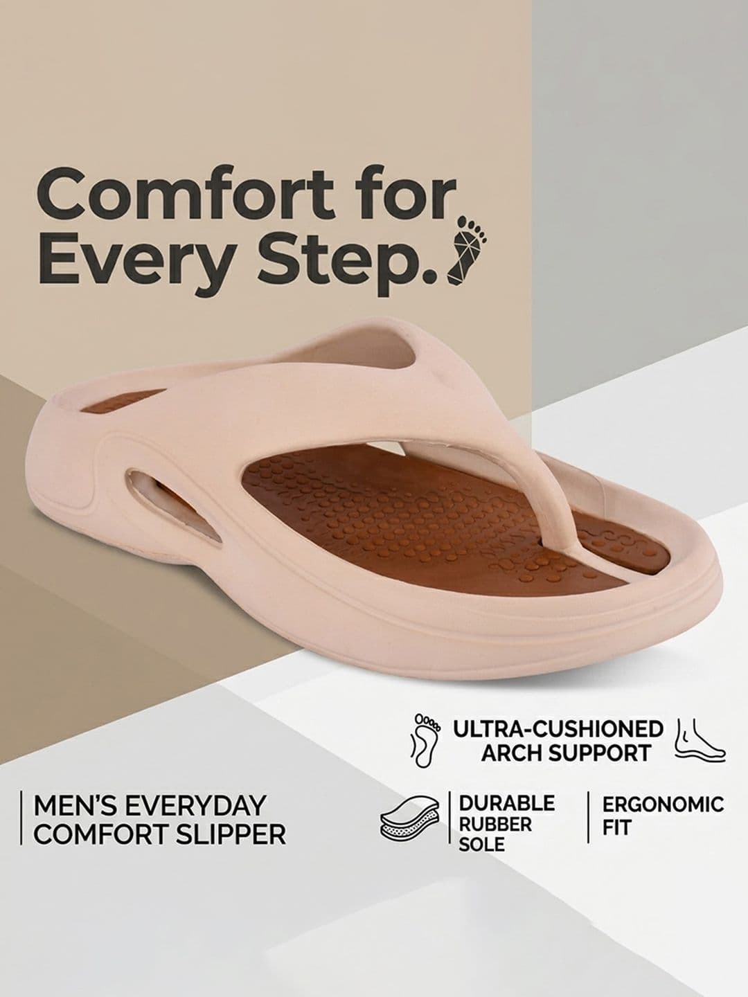 ELECANT Men Thong Flip-Flops thumbnail 2