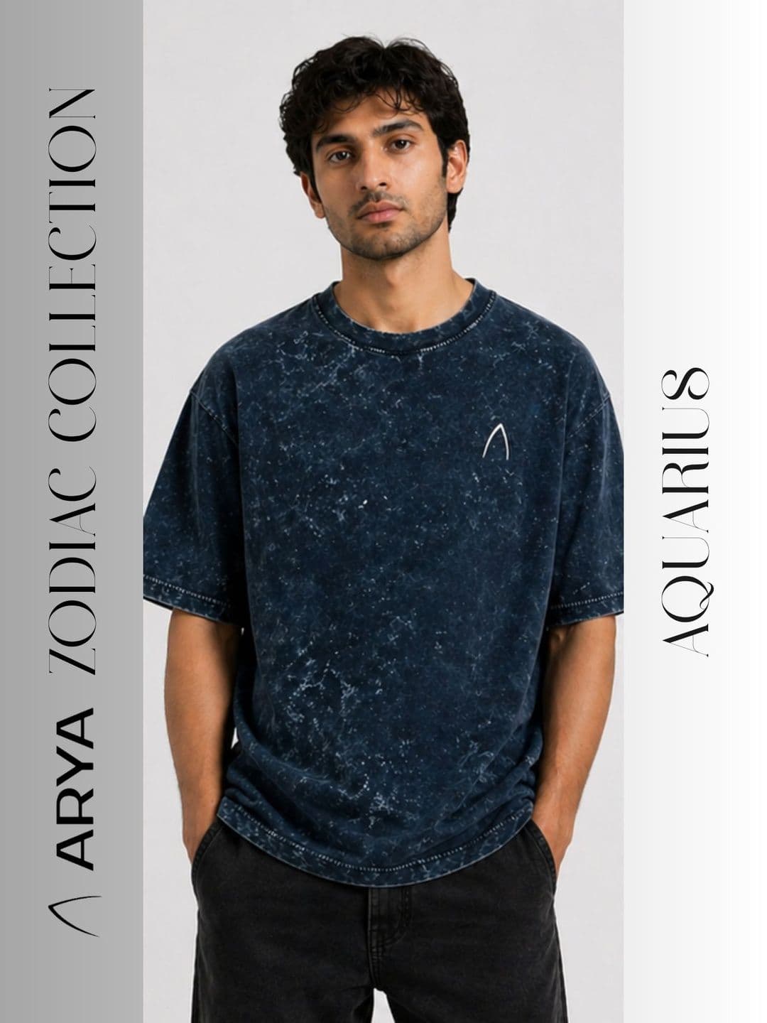 ARYA Men Dyed Pure Cotton T-shirt - view 1