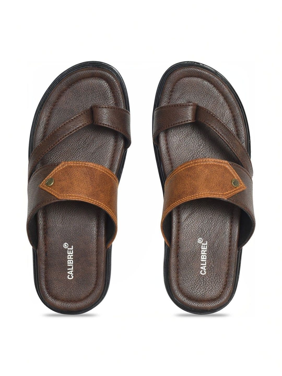 CALIBREL Men Colourblocked Thong Flip-Flops thumbnail 2