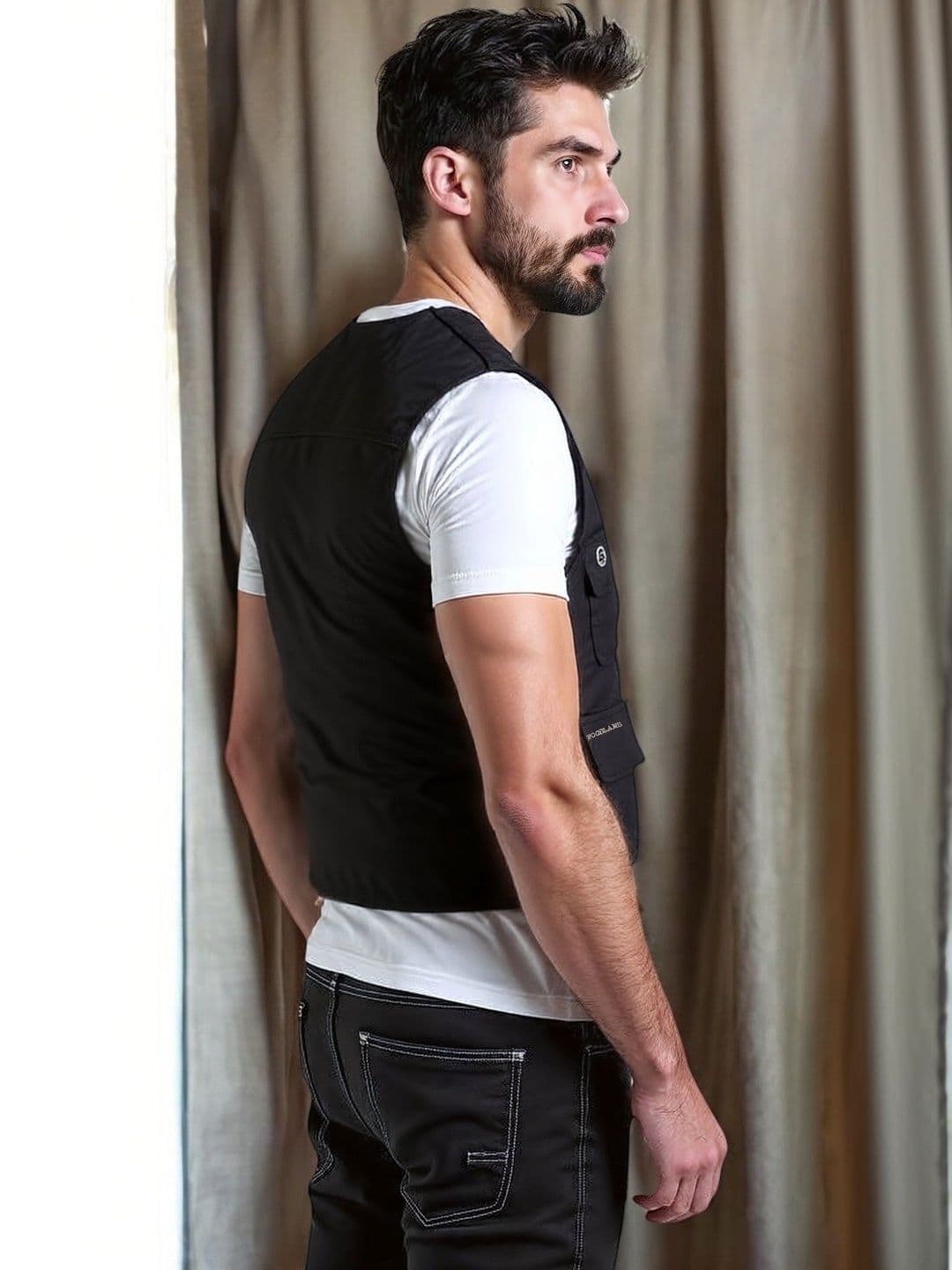 Woodland Unisex Lightweight Biker Jacket thumbnail 3