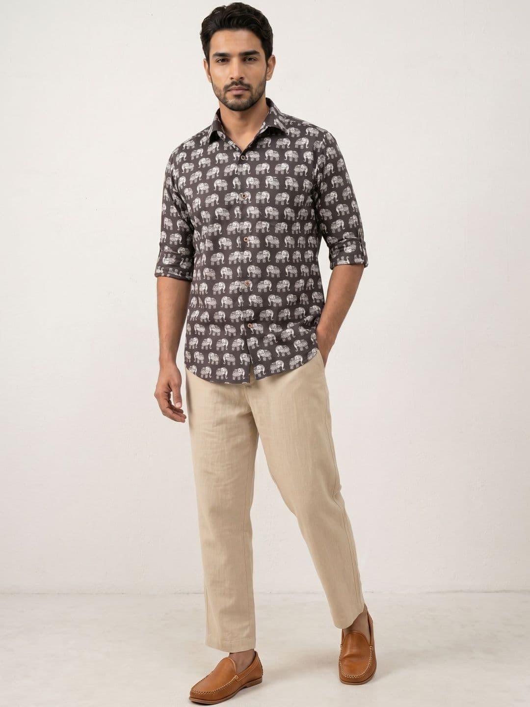 Anouk Mirage Men Standard Printed Casual Shirt thumbnail 2