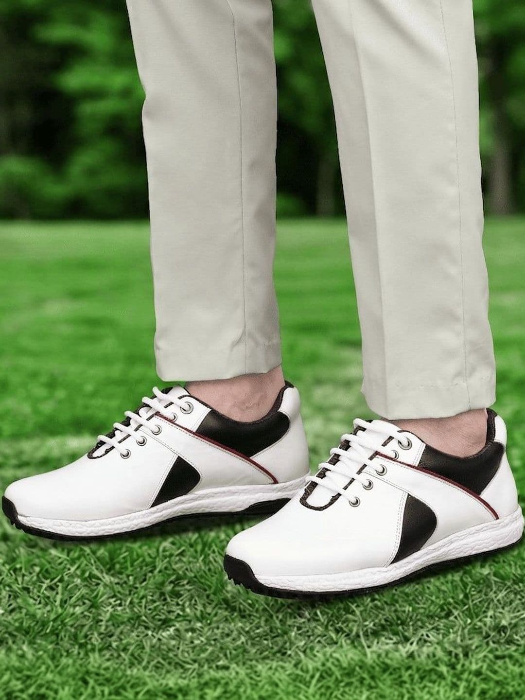 HITCARO Men Leather Golf Shoes thumbnail 4