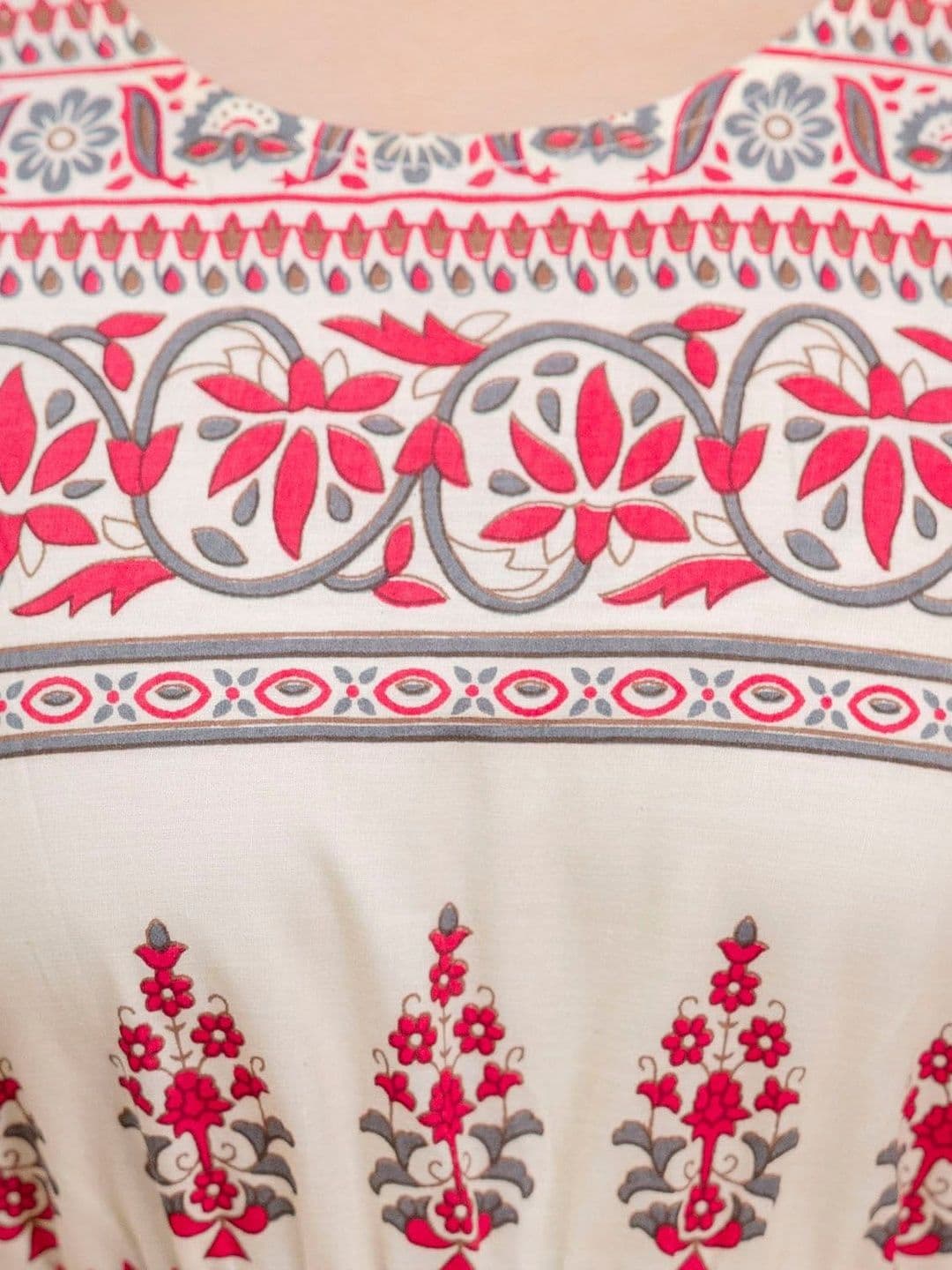 PURSHOTTAM WALA Women Ethnic Motifs Printed Indie Prints Anarkali Kurta thumbnail 6