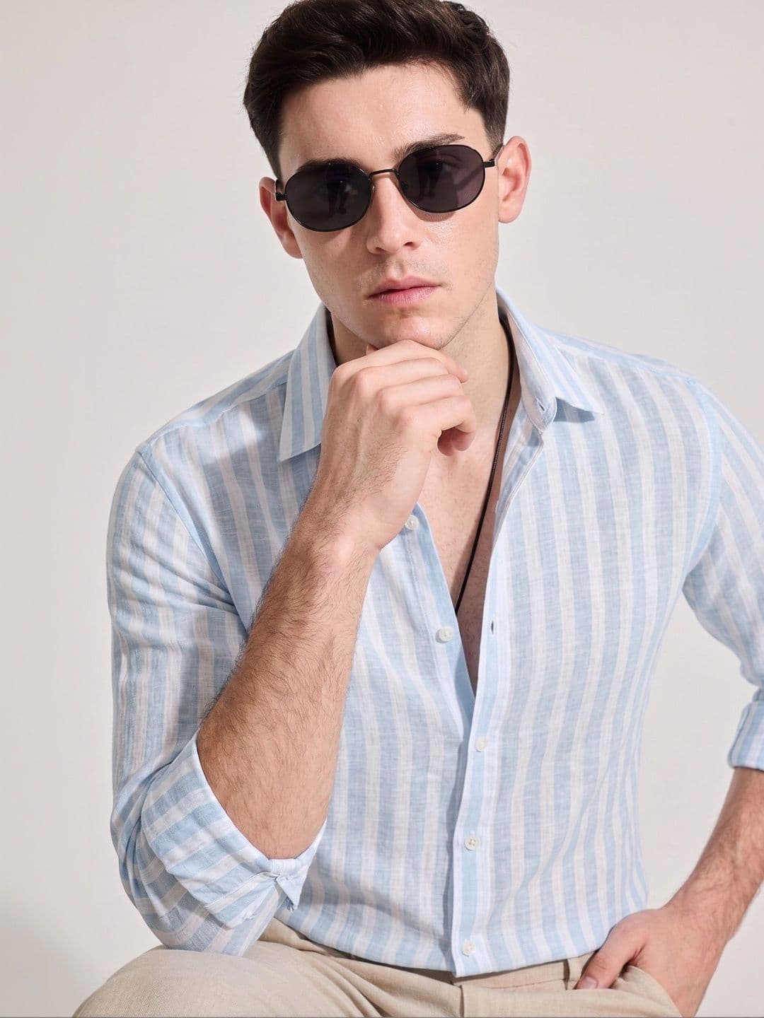 VEYTRO Men Striped Casual Shirt thumbnail 2