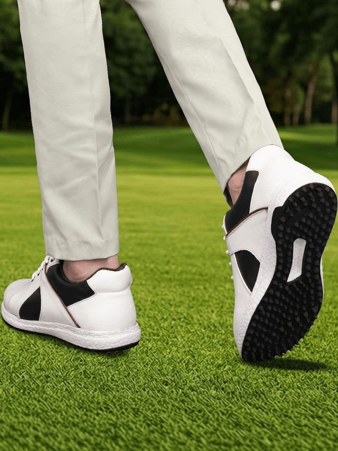 HITCARO Men Leather Golf Shoes thumbnail 6