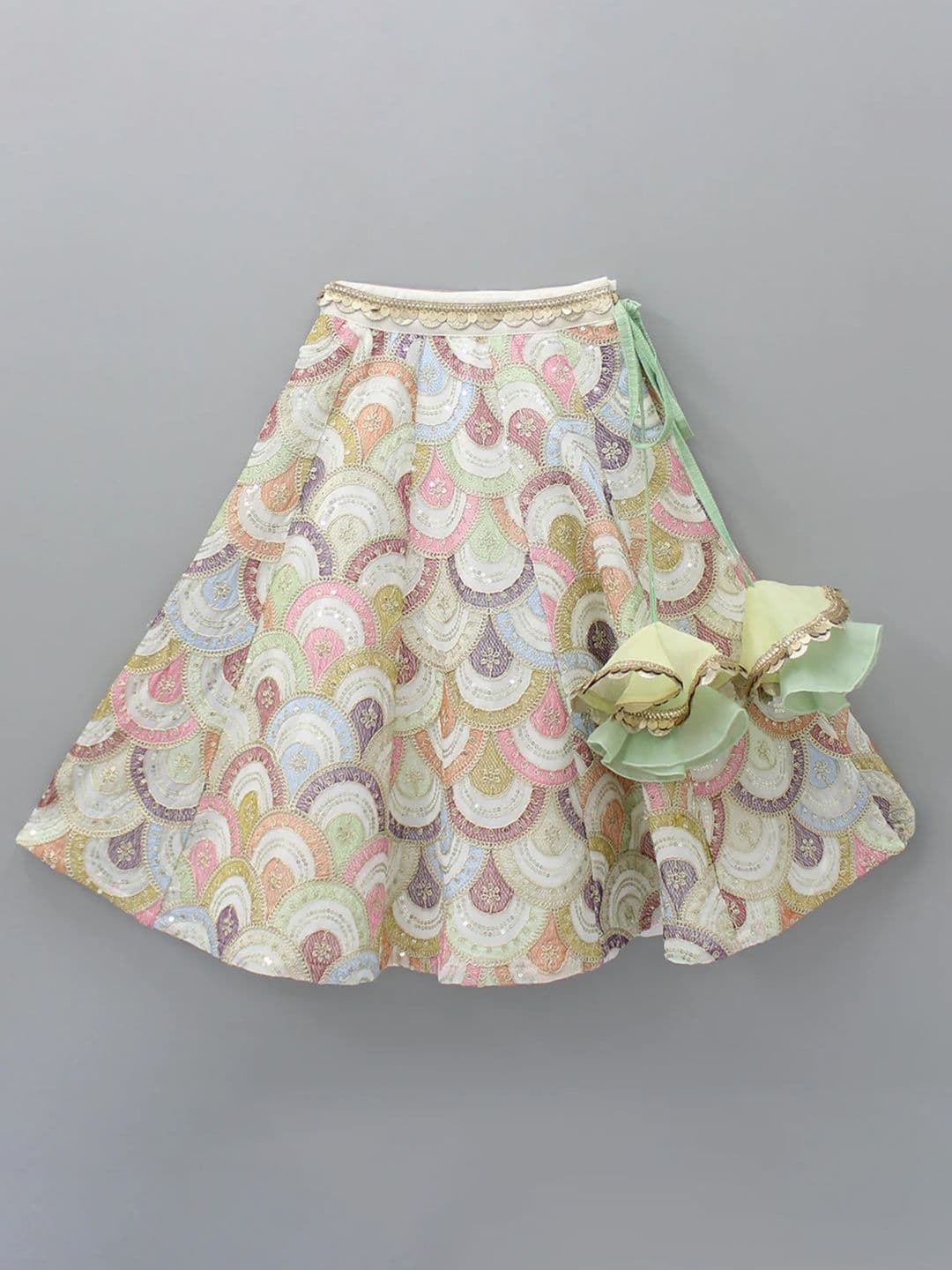 The Little Tales Girls Printed Ready to Wear Lehenga & Blouse With Dupatta thumbnail 5