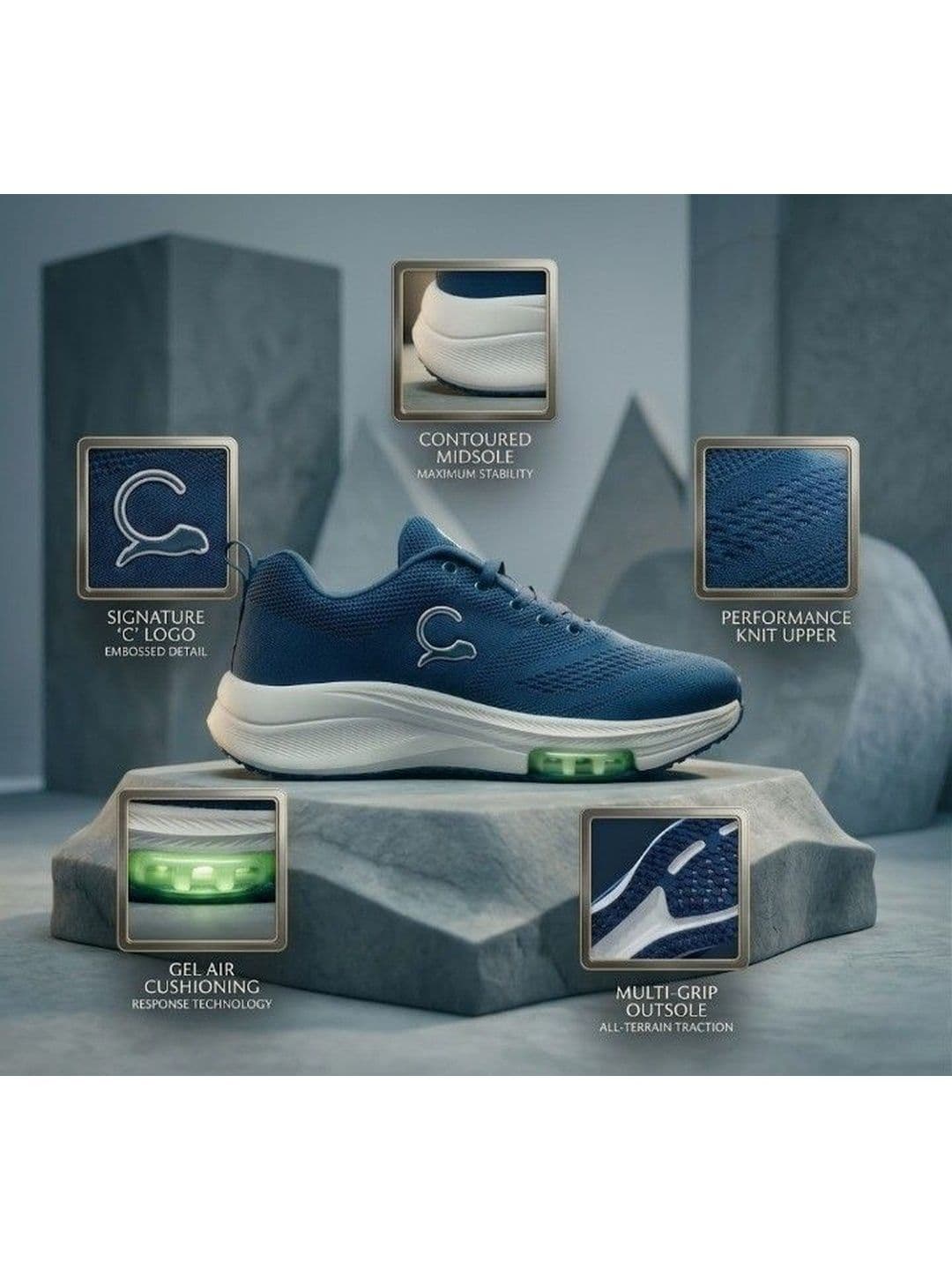 WILD LEOPARD Men Mesh Running Non-Marking Shoes thumbnail 5