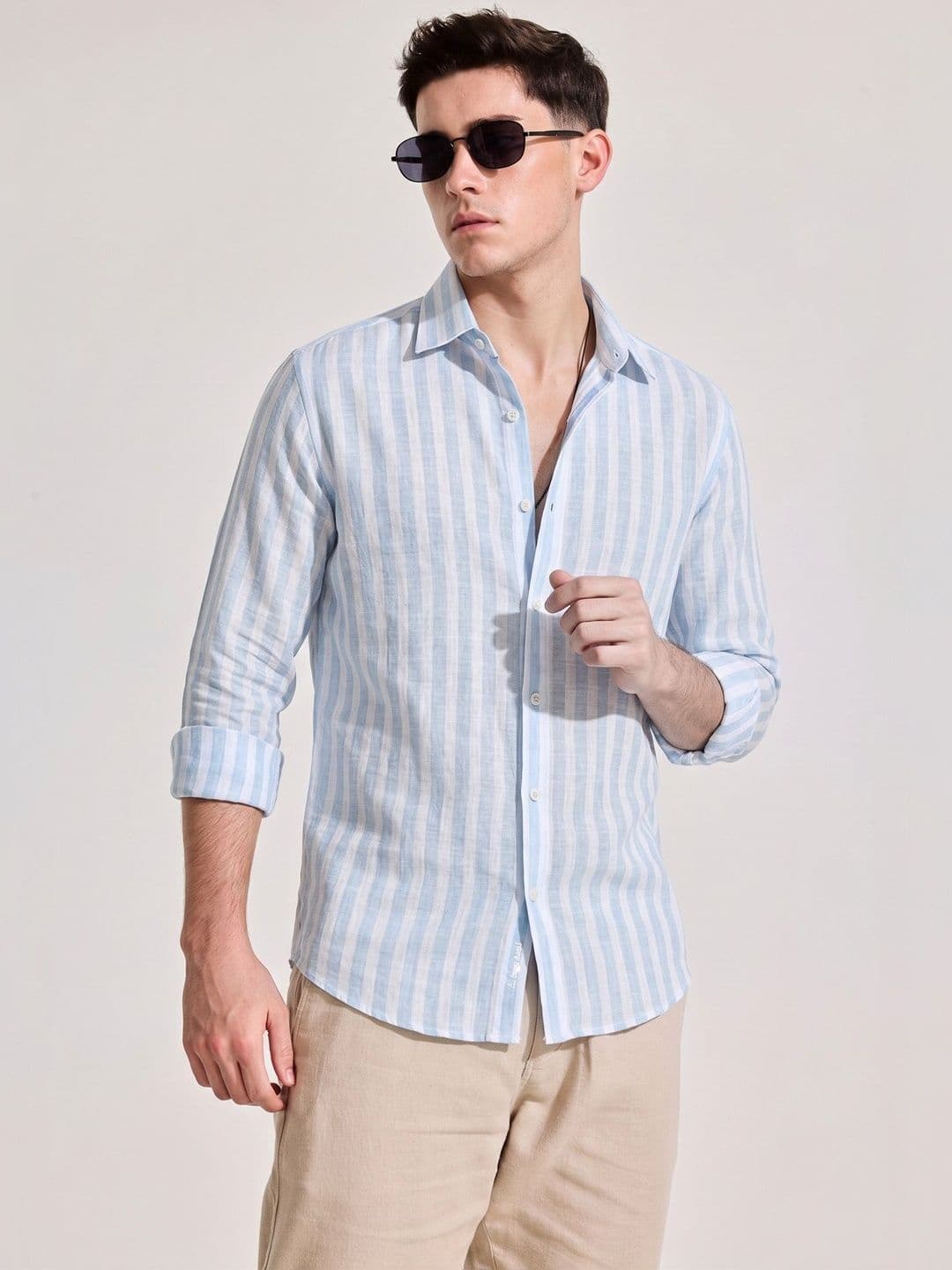 VEYTRO Men Striped Casual Shirt thumbnail 3