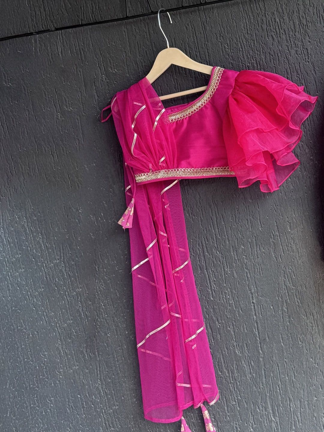 The Little Tales Girls Embellished Ready to Wear Lehenga & Blouse With Dupatta thumbnail 3