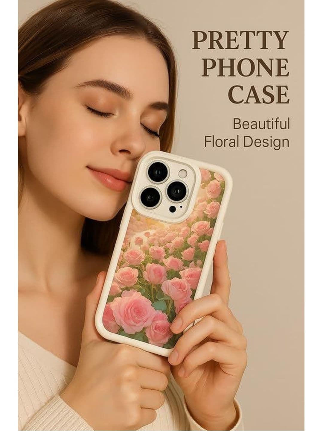 COVERLY Floral Printed iPhone 13 Pro Back Case Mobile Accessories thumbnail 4
