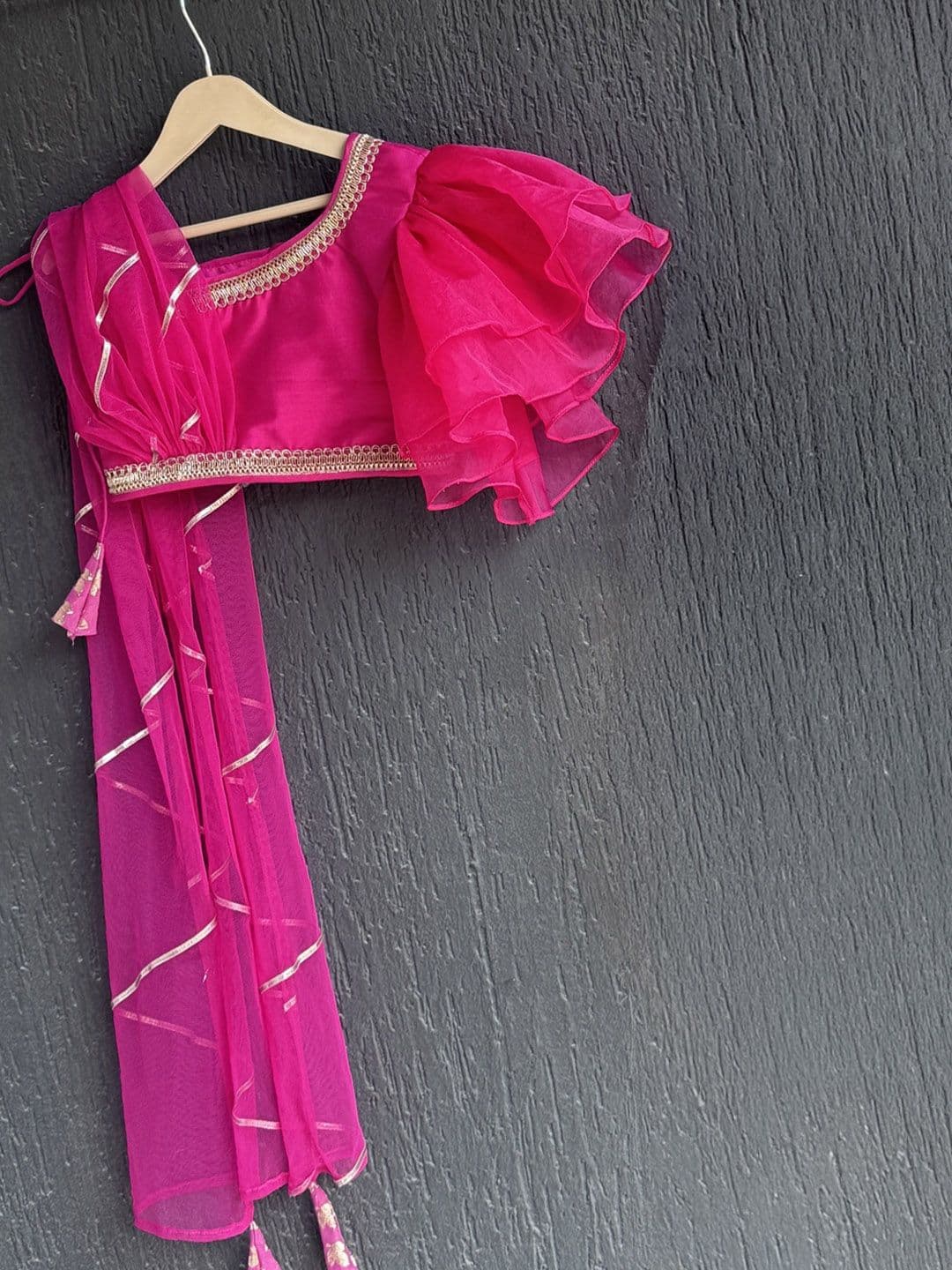 The Little Tales Girls Embellished Ready to Wear Lehenga & Blouse With Dupatta thumbnail 3