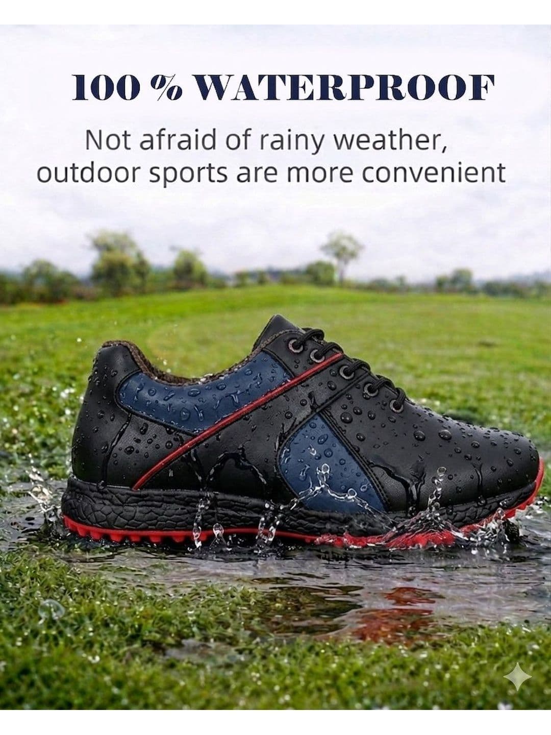 HITCARO Men Leather Golf Shoes thumbnail 2