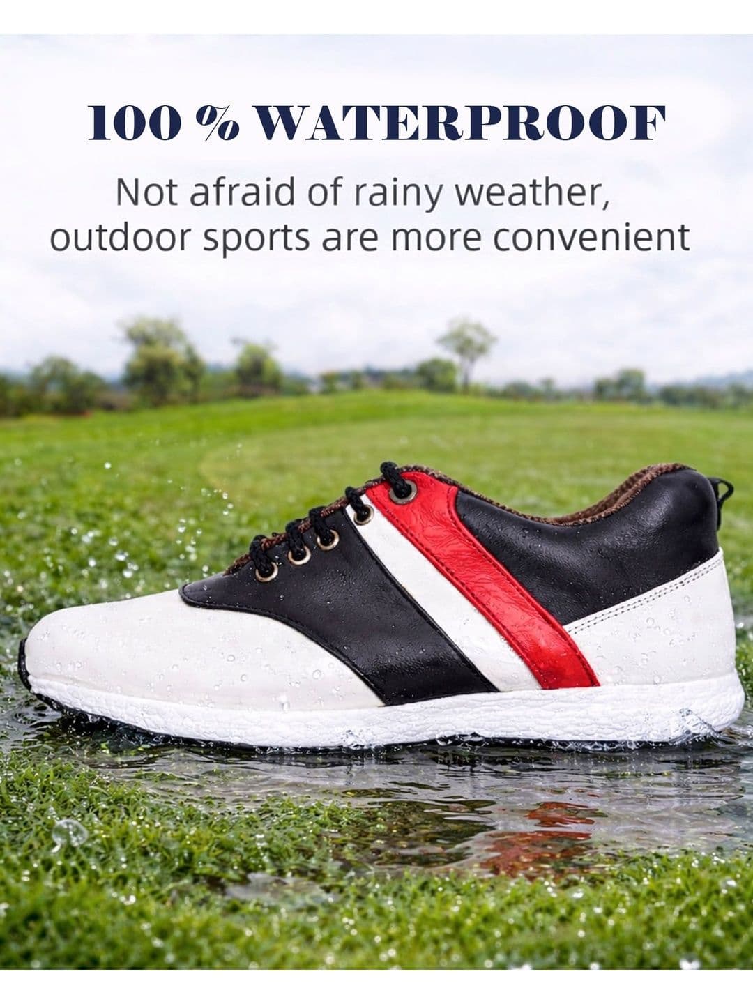 HITCARO Men Leather Golf Shoes thumbnail 7