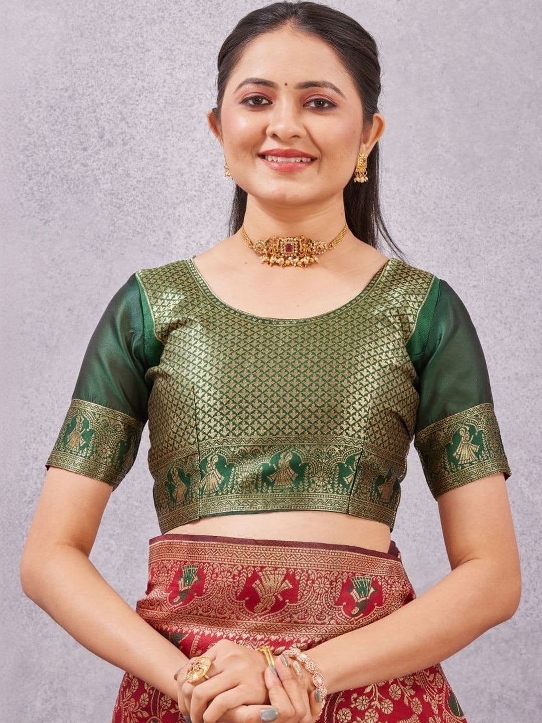Mitera Ethnic Motifs Zari Silk Cotton Heavy Work Patola Saree thumbnail 5