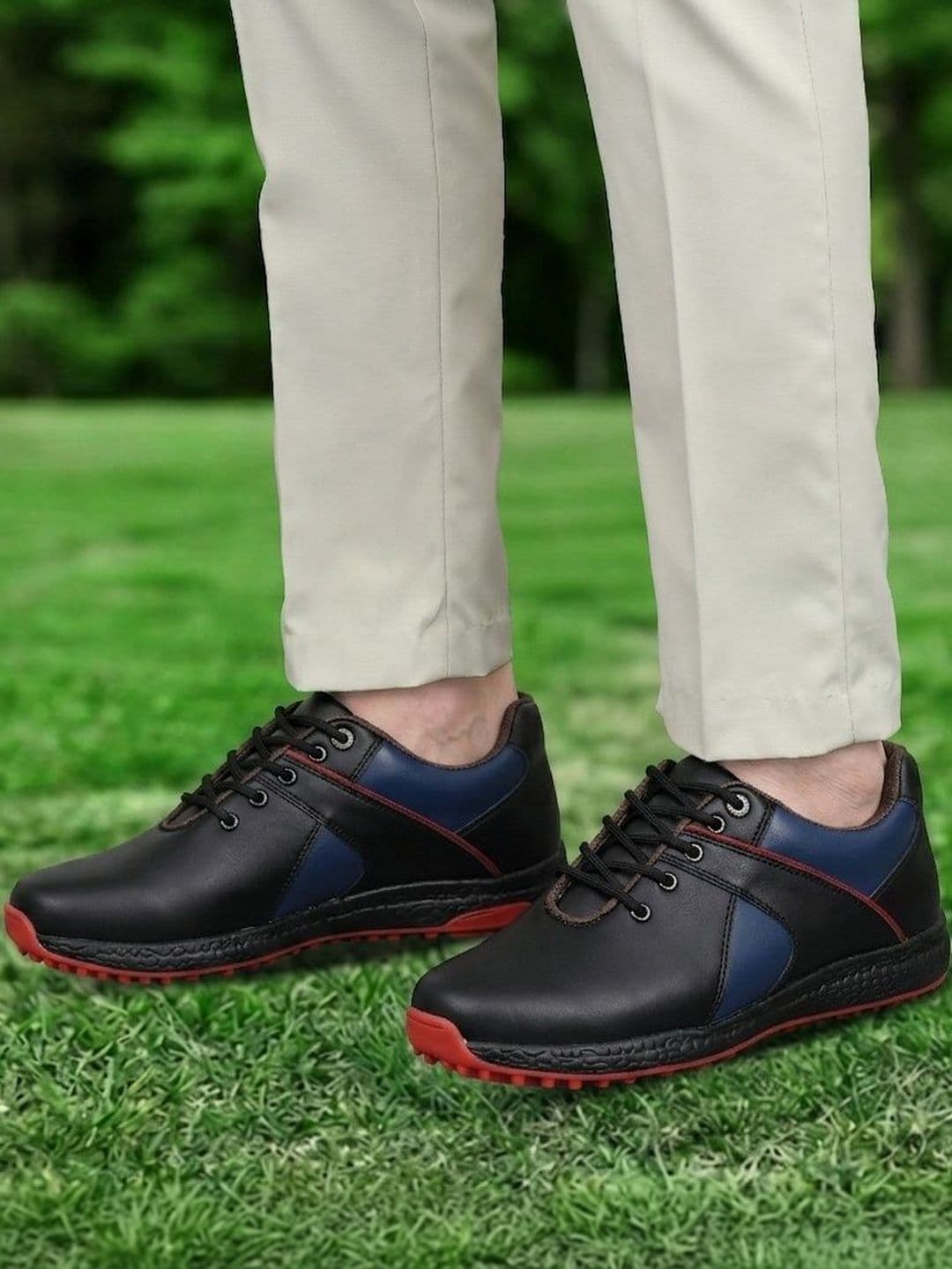 HITCARO Men Leather Golf Shoes thumbnail 7