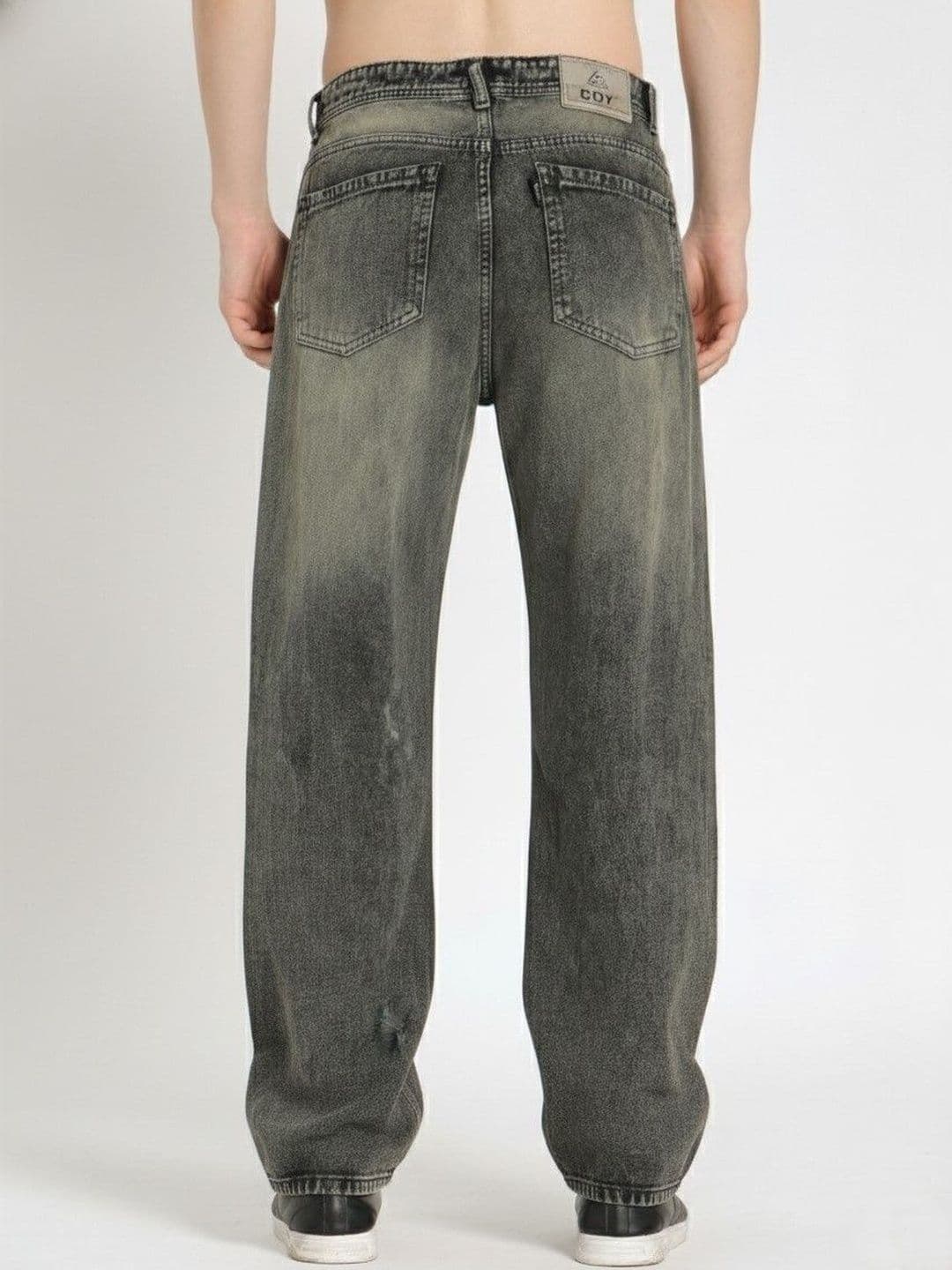 COY Men Comfort Mid-Rise Heavy Fade Stretchable Jeans thumbnail 4