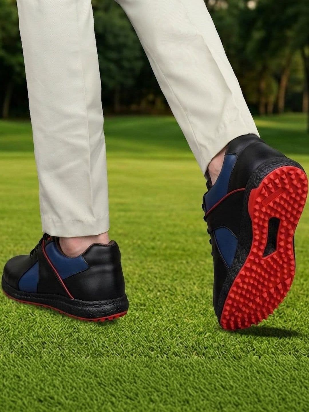 HITCARO Men Leather Golf Shoes thumbnail 4