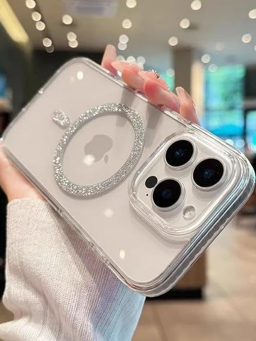 COVERLY Solid Printed iPhone 15 Pro Max Back Case Mobile Accessories thumbnail 2