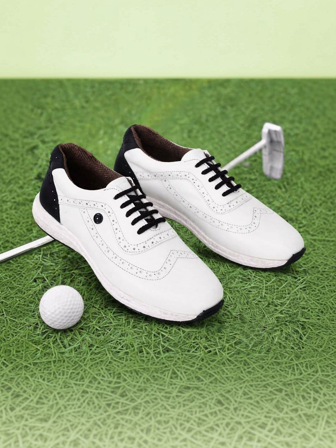 HITCARO Men Leather Golf Shoes - view 1