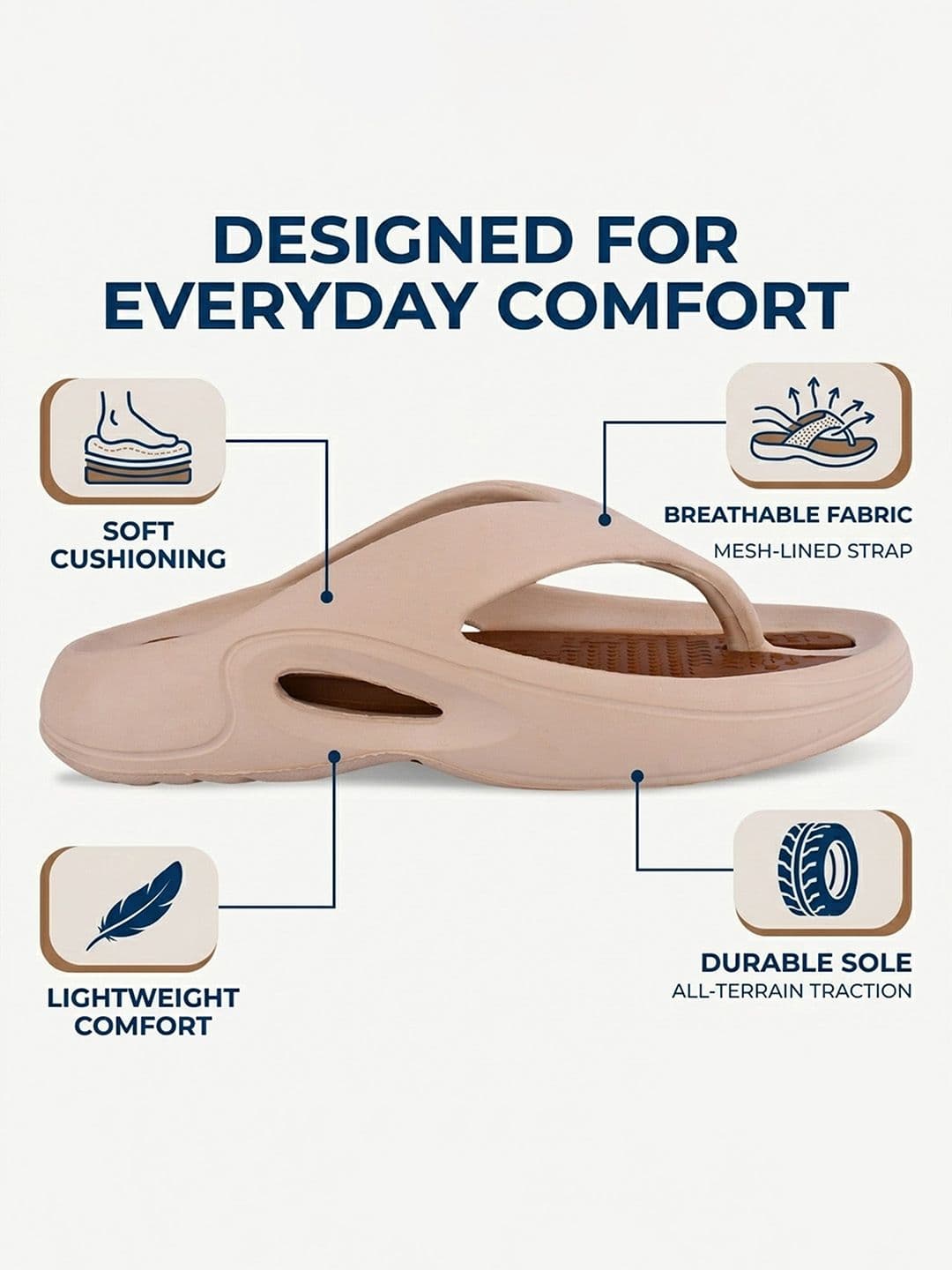 ELECANT Men Thong Flip-Flops thumbnail 6