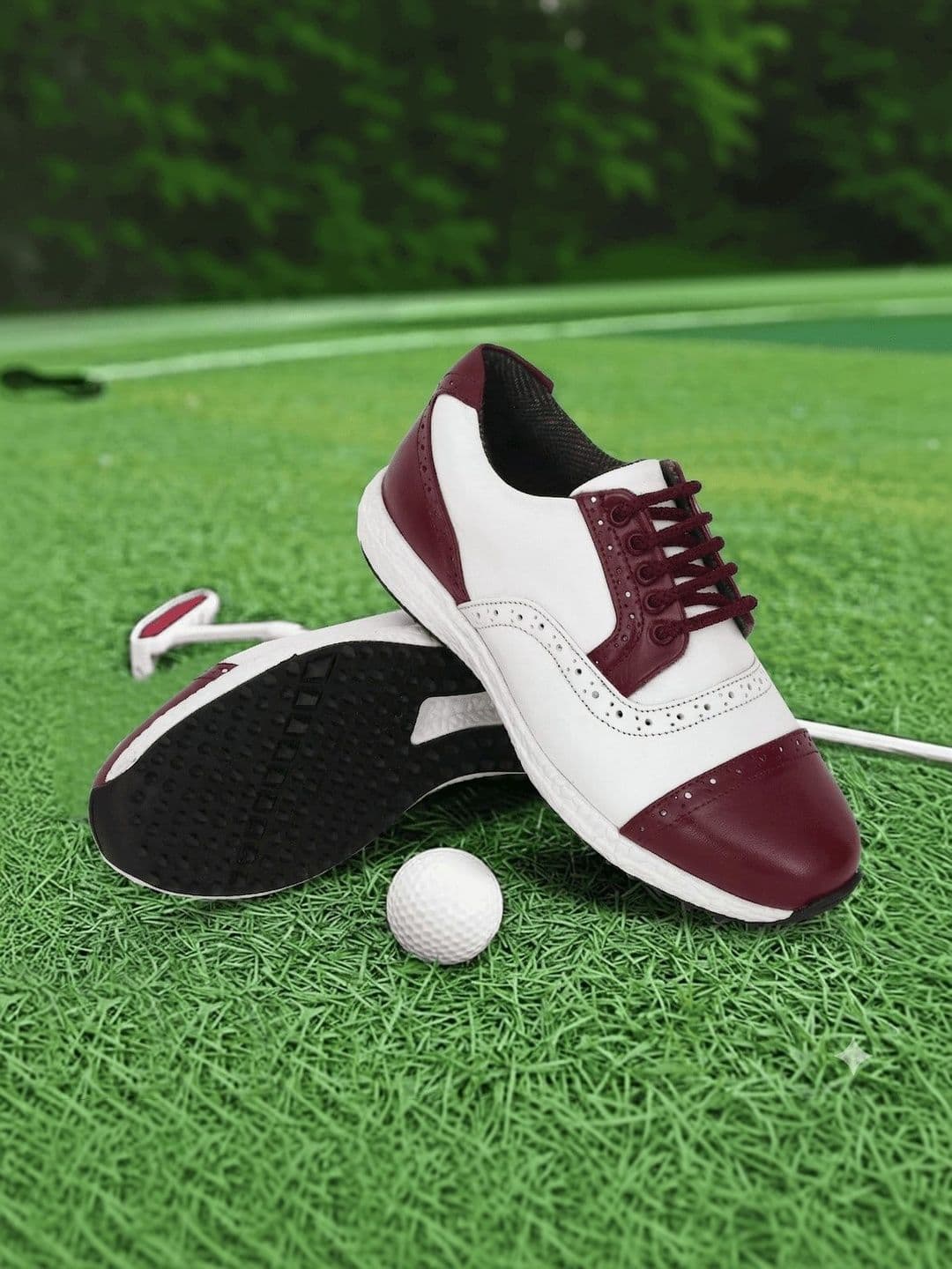 HITCARO Men Leather Golf Shoes - view 1