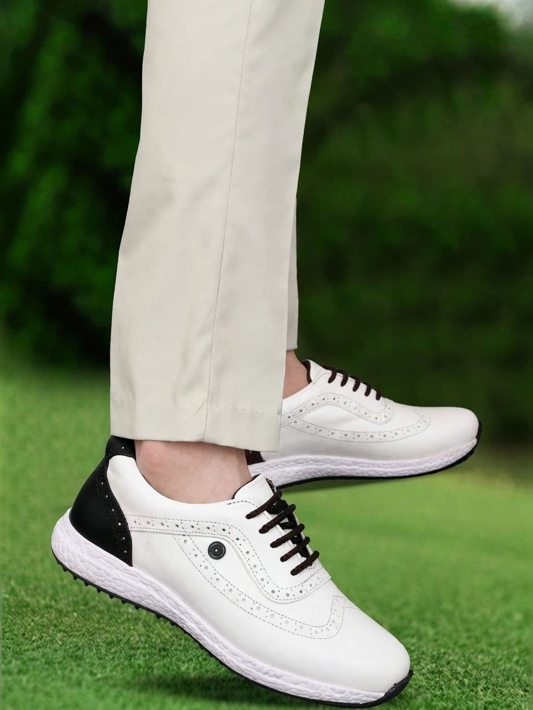 HITCARO Men Leather Golf Shoes thumbnail 4