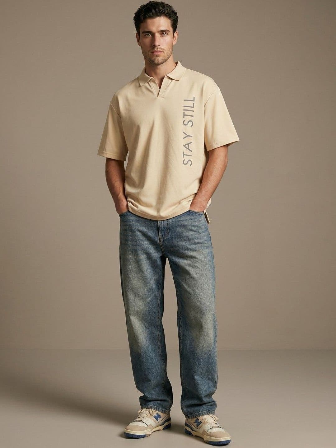 glitchez Men Typography Printed Polo Collar T-shirt thumbnail 4