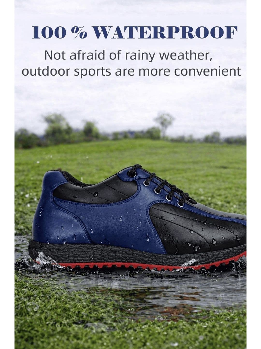 HITCARO Men Leather Golf Shoes thumbnail 5