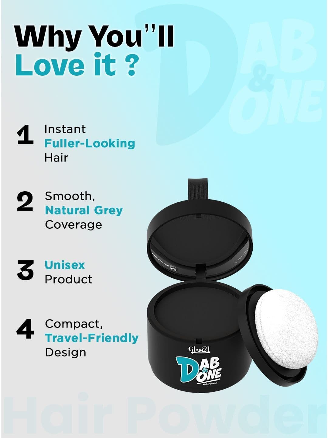 GLAM21 Dab & Done Hair Powder-5g thumbnail 5