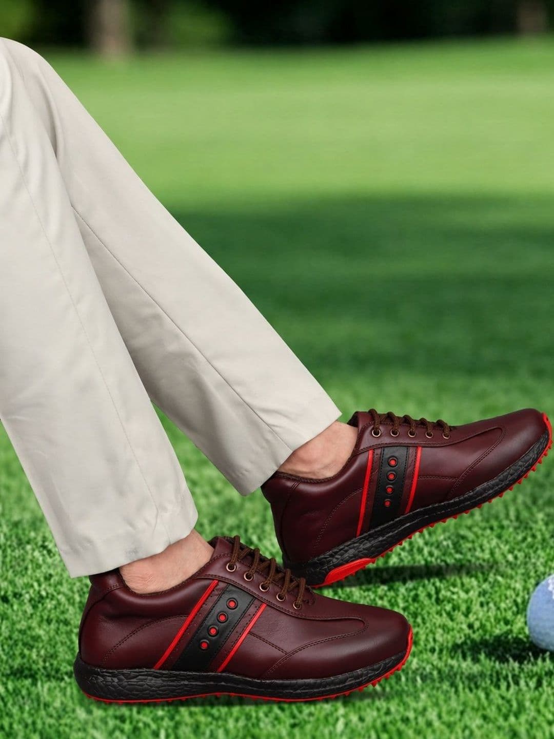 HITCARO Men Leather Golf Shoes thumbnail 5