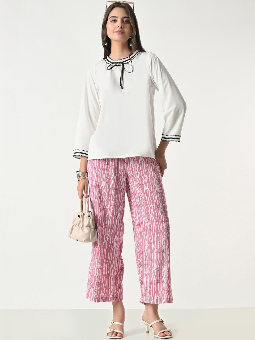 BAESD Women Printed Flared Ethnic Palazzos thumbnail 7