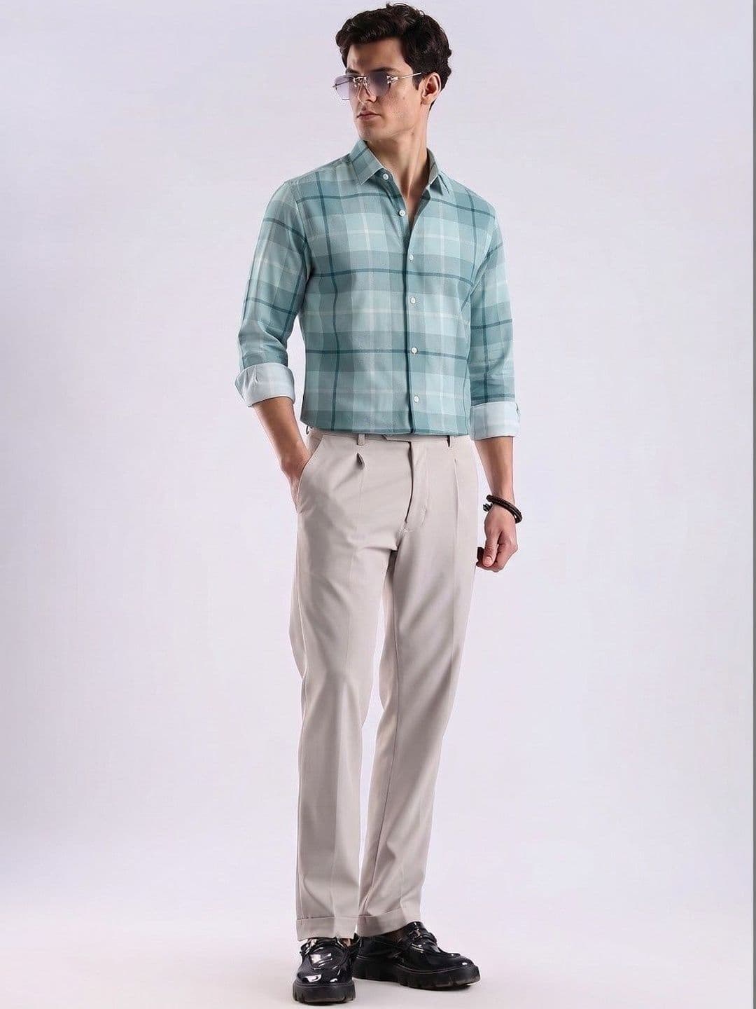 VELKYNOX Men Comfort Slim Fit Checked Casual Shirt thumbnail 3