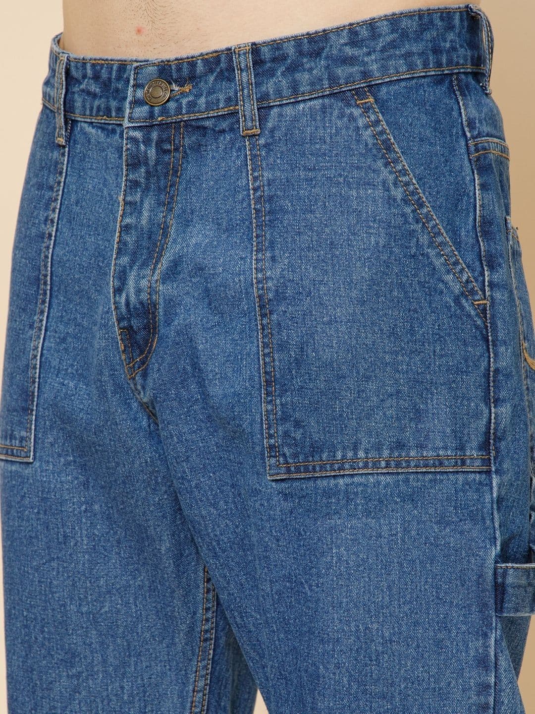 The Roadster Lifestyle Co Men Mid-Rise Straight Fit Jeans thumbnail 5