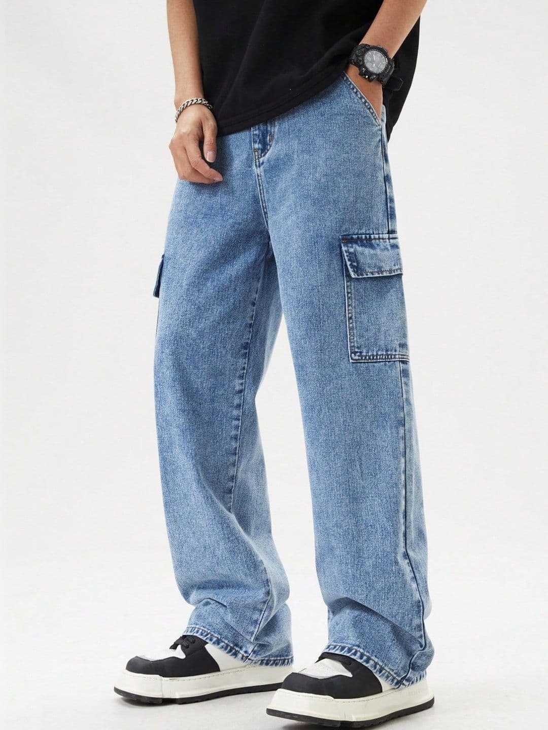 R.Code by The Roadster Life Co. Men Regular Fit High-Rise Light Fade Jeans thumbnail 2