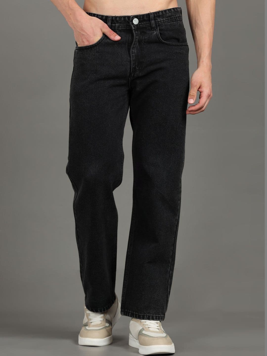 R.Code by The Roadster Life Co. Men Loose Mid-Rise Light Fade Jeans - view 1