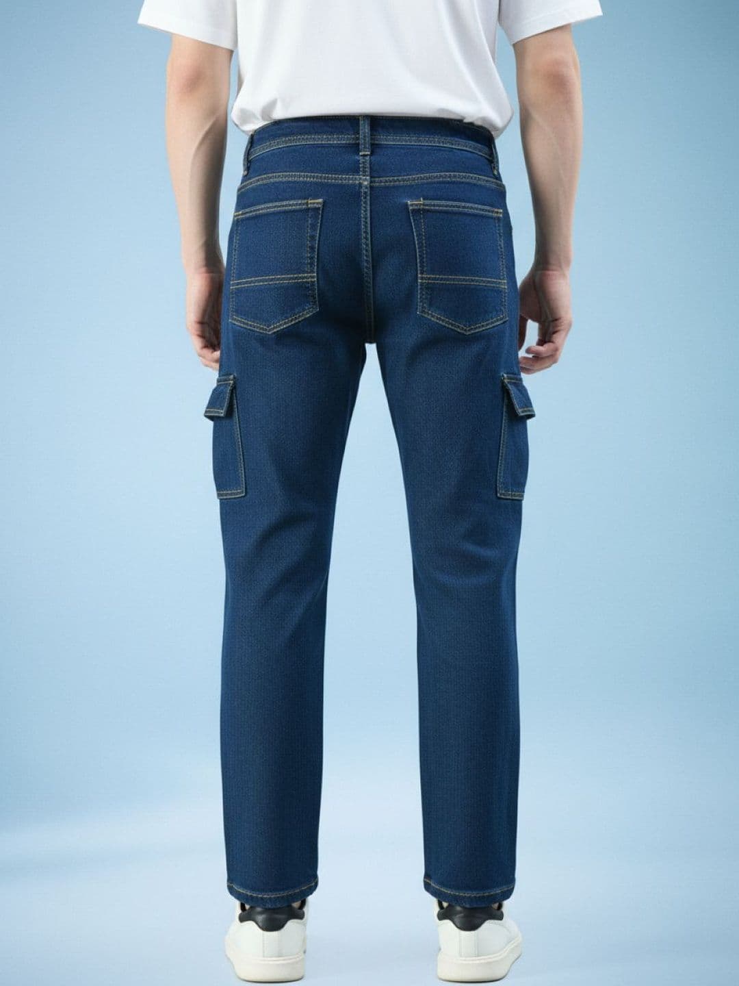 SZN Men Classic Straight Fit Mid-Rise Stretchable Jeans thumbnail 2