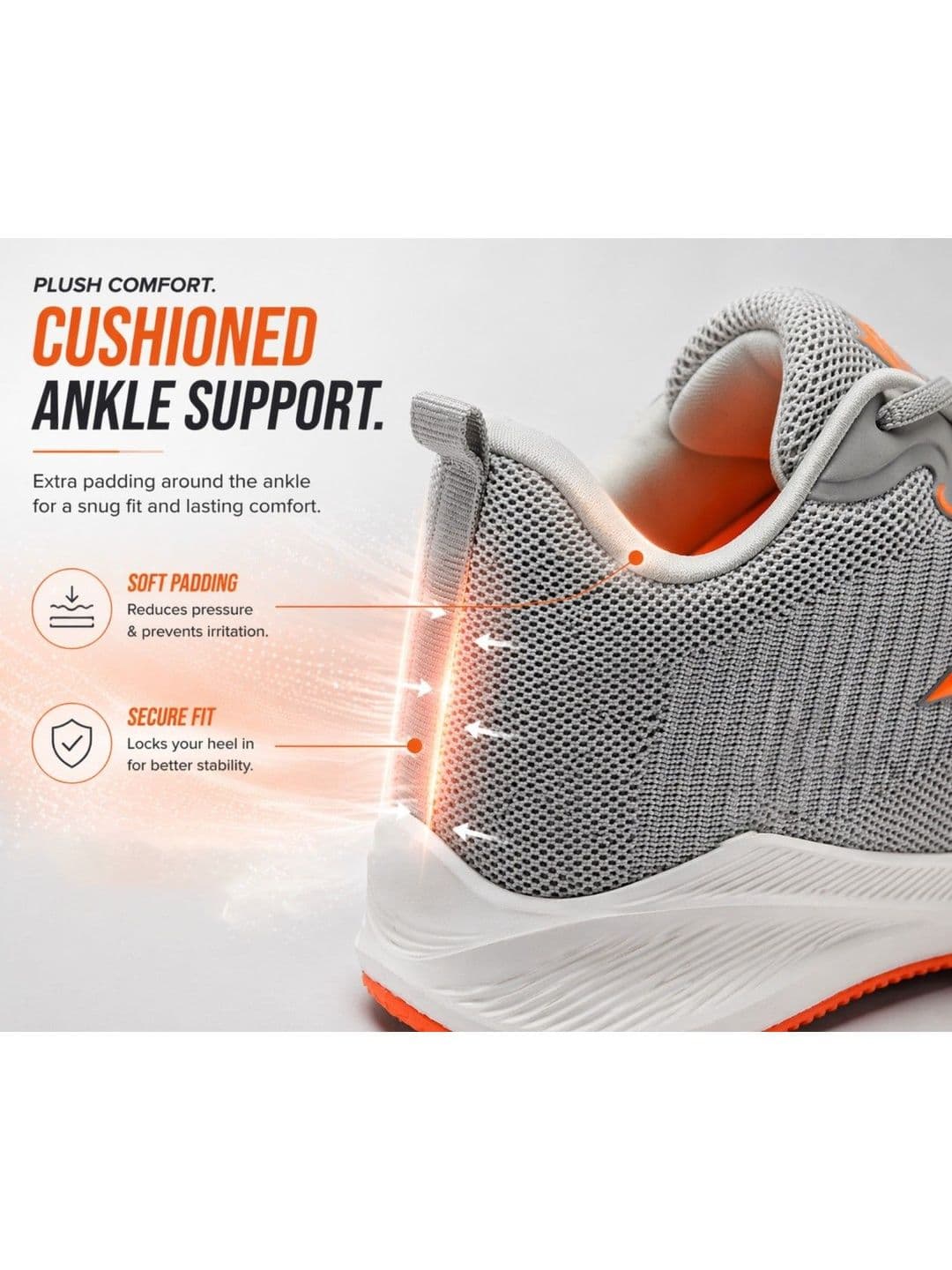 KRAASA Men Mesh Running Non-Marking Shoes thumbnail 3