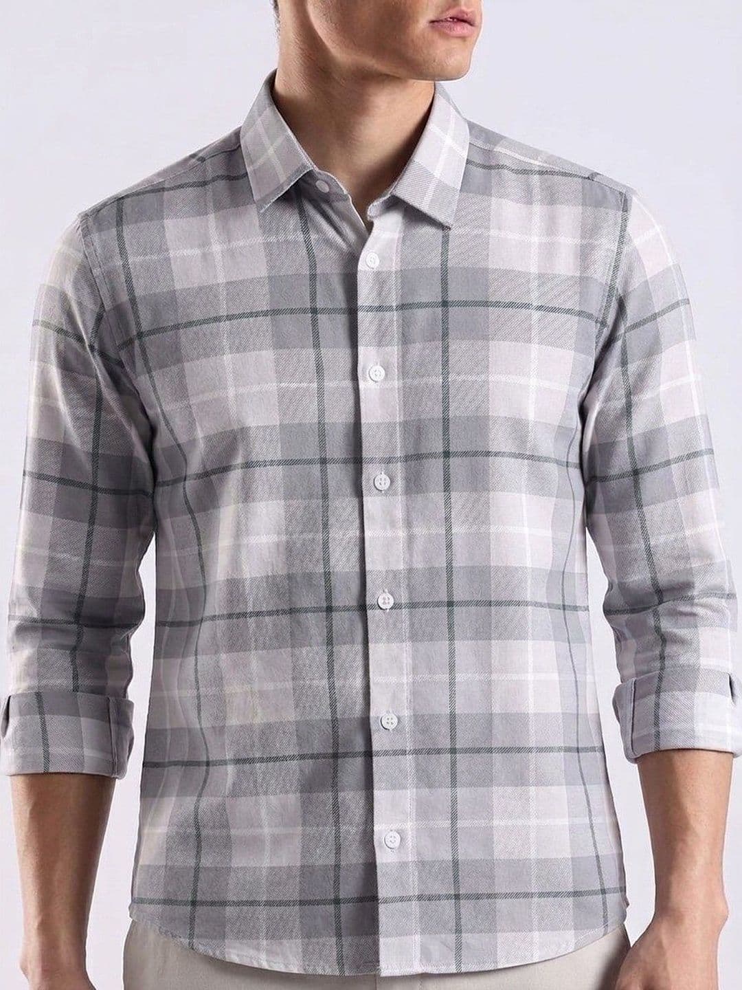 VELKYNOX Men Comfort Slim Fit Checked Casual Shirt thumbnail 6