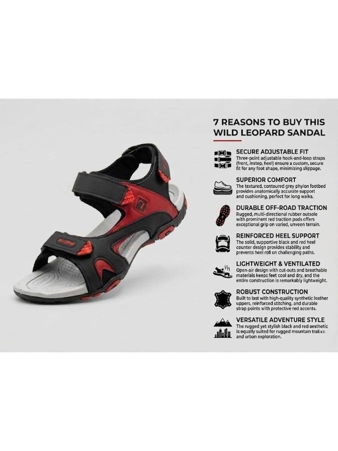 WILD LEOPARD Men Sandals thumbnail 4