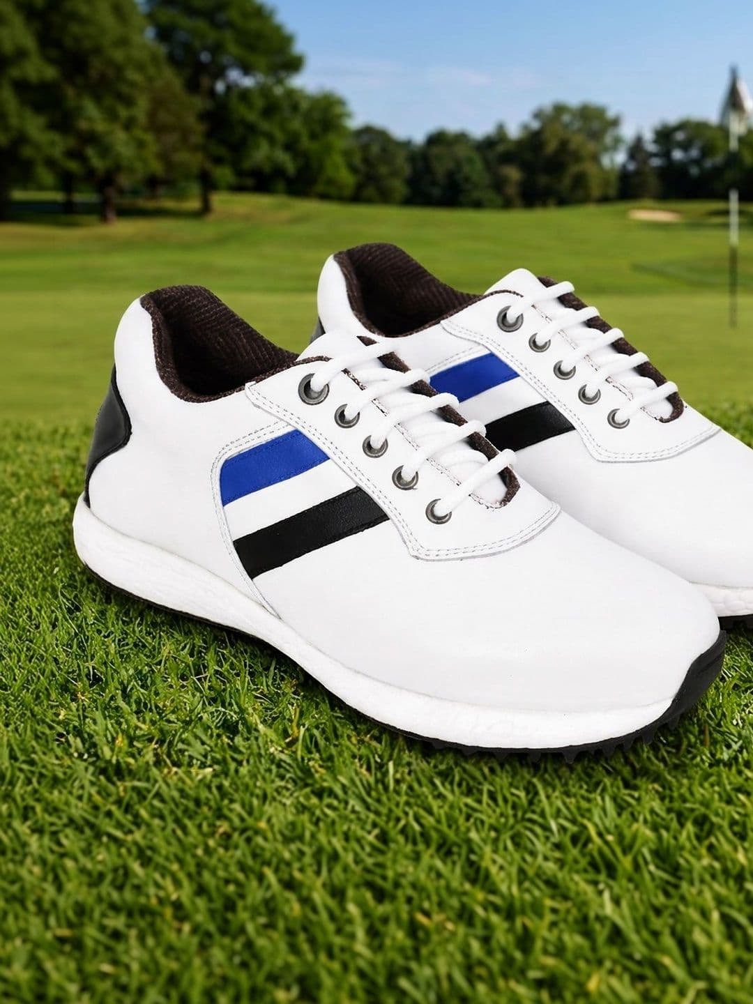 HITCARO Men Leather Golf Shoes thumbnail 4