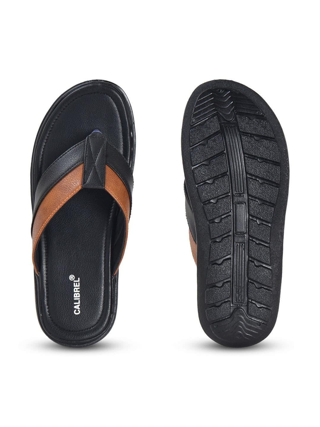 CALIBREL Men Colourblocked Thong Flip-Flops thumbnail 2
