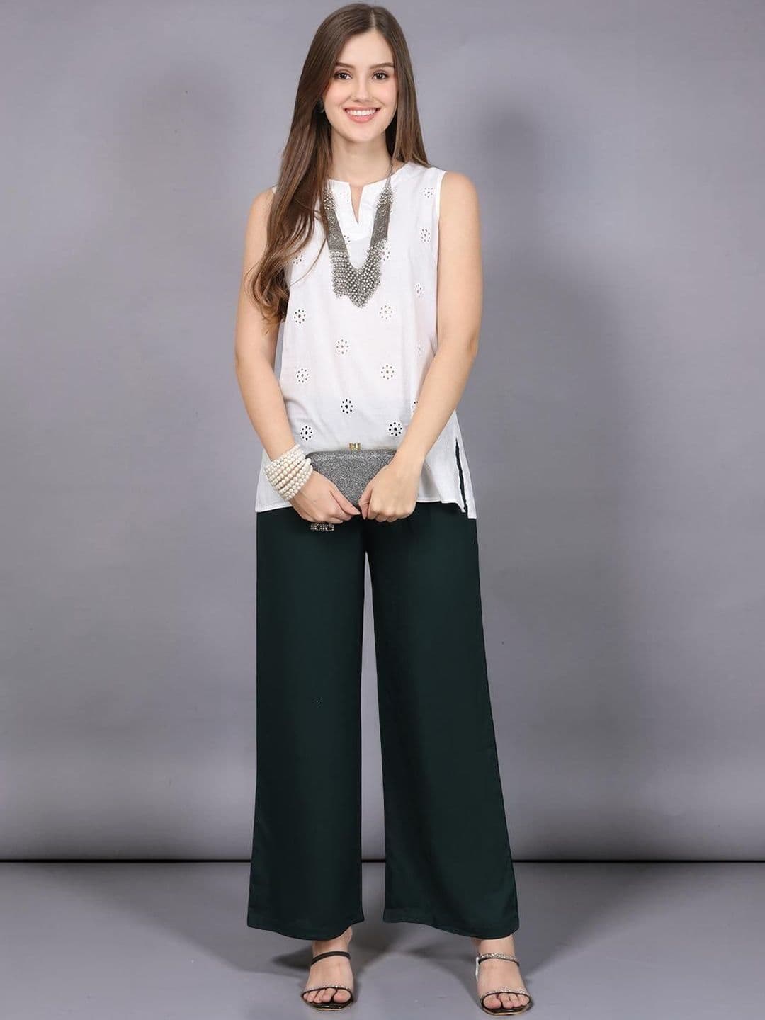 KALINI Women Ethnic Palazzos thumbnail 3